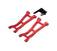 JISADER Piezas de Repuesto del Brazo Inferior Trasero fáciles de Instalar, Accesorio RC, Aluminio RC Swing Arm Set de Aluminio para 16209 16210 1:16 Car RC a, Rojo