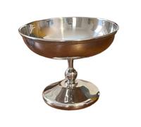 JISADER Plato para Servir postres Cuenco para con Base Recipiente para almacenar Alimentos Cuenco para pudín con Base Alta Cuenco para Frutas Cuenco, Style a