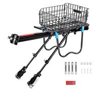JISADER Portabicicletas Trasero con Cesta, portaequipajes Gran Capacidad, Resistente, fácil instalación, Accesorio Universal para Ciclismo, Style B