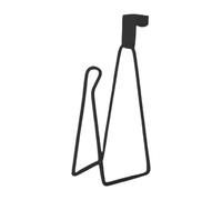 JISADER Portarrollos de papel higiénico Over The Tank, organizador, accesorio de baño, resistente, con capacidad para 1, práctico y duradero, de metal, Negro