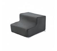 JISADER Rampa Industrial Subidor para Perros Alfombra Lavable Espuma Diseño Seguro Funda Fácil de Quitar Adecuada para Mascotas Envejecidas Dormitorio, Gris Oscuro, 2 Pasos