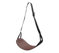 JISADER Reposapiés para Niños en Coche, Soporte para Pies en Avión, Accesorio de Asiento Trasero, Correa Ajustable Larga, CafÉ