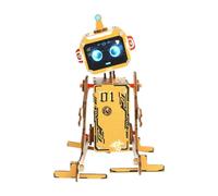 JISADER Robot Kit de Bricolaje para niños Aprendizaje Juguete ensamble para niños Construcción de Madera artesanía Proyectos de carpintería de