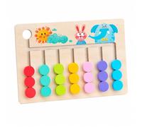 JISADER Rompecabezas para Adultos, Juego de con reconocimiento de Color, para niños 3-6 años, Tablero de cvijas, Siete Colores Colores