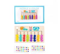 JISADER Rompecabezas para Adultos, Juego de con reconocimiento de Color, para niños 3-6 años, Tablero de cvijas, Eight Colores