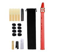 JISADER Saxofón de bolsillo Mini saxofón instrumento de viento de madera ligero gran sonido con boquilla saxofón portátil para niños aficionados, Rojo