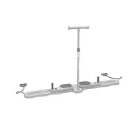 JISADER Ski Máquina Ejercitadora de Piernas Entrenador de Cadera Y Muslos de Acero Equipo Fitness con Rodamientos Silenciosos Adecuada para Entrenamiento en C, Gris