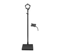 JISADER Soporte de Pie para Secador de Pelo con Base Resistente Y Ajuste de Altura Variable, Agravado