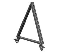 JISADER Soporte de TV móvil de Baja Altura, Soporte de Suelo para, Carrito Triangular Estable con ángulo de visión Ajustable de 30° para conferencias