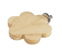 JISADER Soporte para Percha para Aves, Juguete de Cuerda, Jaula de bambú, Percha de Madera Natural, a