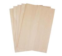 JISADER Tablero de Madera contrachapada Fina de 10 Uds., Tablero de Hojas de Madera sin terminar, Hojas para Hacer un Modelo de avión, 100x50x2mm