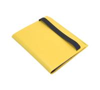 JISADER Tarjetas Binder Collector Storage Album, Páginas de Doble Cara Carpeta de Almacenamiento de Tarjetas, Cartera de Tarjetas de Intercambio para Tarjetas, Amarillo