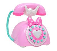 JISADER Teléfono de Juguete con Salida de Voz, Juguete Educativo, Juguete para La Educación Infantil Temprana, Multilingüe, Funcionamiento con Botones, Rosado