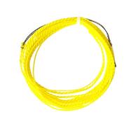 JISADER Tenkara Línea de Pesca con Mosca Cónica Flotación PE Incluye Conector Líder para Pesca en Agua Dulce Salada Trucha Salmón, Amarillo 12 pies