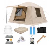 JISADER Tienda Campaña Familiar con Mosquitera, Diseño Morno para Camping Lujo