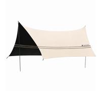 JISADER Toldo Camping Hexagonal : Vela Sombra Impermeable con Procción para Exrior, Tienda de campaña con Lona de Sombra de Goma Negra, tamaño Grande (2-10 Personas), con Mesa y sillas portátiles