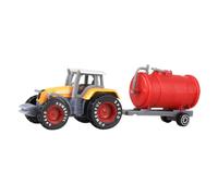 JISADER Tractor de Granja Truck Toy Push and Go Friction Pequeño vehículo de construcción para niños, Naranja