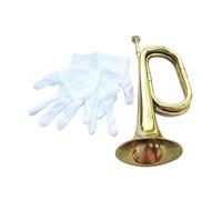 JISADER Trompeta, Instrumento de Metal de 33 Cm, Guantes Incluidos. Instrumento Musical para [incierto], Trompeta de Práctica para [incierto].