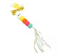 JISADER Varita de Plumas para Gatos con Ventosa Y Cuerda Elástica. Juguete Interactivo para Gatos Y Gatitos Que Fomenta El Ejercicio en Gatos Domésticos, 4 Piezas