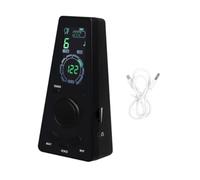 JISADER Velocidad de de metronoma digital electrónico Ajuste de control de volumen del sintonizador para tambores de piano, Negro