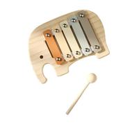 JISADER Xilófono de 5 notas, instrumento de percusión Montessori, juguete de piano para tocar con la mano para lecciones de música