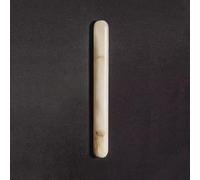 JISHUBO Aplique de pared moderno de alabastro, lámpara de pared de mármol natural para tocador, lámpara de pared LED ovalada de luz cálida de 15,7 pulgadas, luminarias de pared para restaurantes, sala