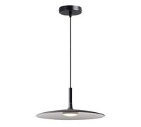 JISHUBO Lámpara colgante de metal con forma de platillo volador creativo, lámpara colgante de cabeza única para techo, candelabro decorativo LED, accesorio de iluminación de lujo ligero para comedor y