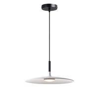 JISHUBO Lámpara colgante de metal con forma de platillo volador creativo, lámpara colgante de cabeza única para techo, candelabro decorativo LED, accesorio de iluminación de lujo ligero para comedor y