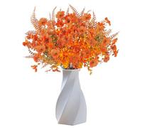 Jisrcha 6 Pzs Flores Artificiales Otoño, Flores Artificiales como Flores Reales sin Desteñir, Flores Artificiales Decoracion Otoño para Decoración de Acción de Gracias, Halloween, Hogar Y Jardín