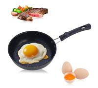 Jisrcha Sarténs, Sartén Inducción 12 Cm, Sartén Antiadherente para Un Huevo, Sartén Revestida Resistente Al Calor, Sarten Hierro Fundido con Mango, Sartén para Cocina de Gas, Cocina de Inducción