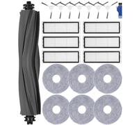 Jissta Accesorios Recambios para Xiaomi X20+/Dreame L10s Ultra /L10 Ultra Aspiradora, 1 Cepillo Principal,6 Filtros HEPA,6 Paños de Limpieza, 7 Cepillos Laterales, Repuestos para Dreame
