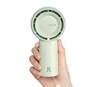 JISULIFE Turbo Ventilador de Mano [16H Max] Mini Ventilador de Mano Portátil, 4000mAh USB Recargable Ventilador Personal, Funciona con Batería Pequeño Ventilador de Bolsillo con 5 Velocidades - Verde