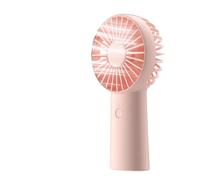 JISULIFE Ventilador de Mano, 4000mAh Mini Portátil Ventilador, Ventilador Personal de Bolsillo Recargable por USB [Máximo 16H de Trabajo] con 3 Velocidades para Exteriores, Viajes, Oficina-Rosa