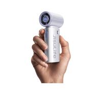 JISULIFE Ventilador Portátil de Mano, Turbo Power, Aire de Alta Velocidad, Recargable de 5000 MAh, Diseño de Bolsillo, Ventilador Personal Azul