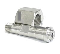 JISW22 Left Hand Female To 1/4" NPT Male SUS316L Stainless Steel Connector Pipe Fitting Coupler