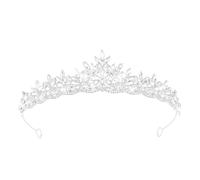 JITINX Coronas de cristal para mujer, tiara de burbujas de cristal, diadema de reina real, tocados de princesa para mujer, novia, boda, graduación, fiesta de cumpleaños, GL|coronas de Nda, Corona