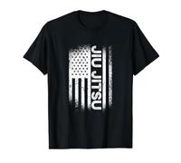 Jiu Jitsu Bandera Americana Brazillian Ju Jitsu Hombres Niños Regalo Camiseta gráfica económica, Hombre, Negro, M