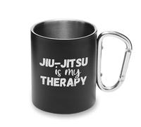 Jiu Jitsu BJJ is My Therapy Life Style - Mosquetón de metal con asa para acampar
