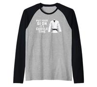 Jiu Jitsu Brasileño Ponte Tu Gi Es Tiempo De Abrazos BJJ Camiseta Manga Raglan