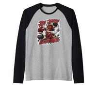 Jiu Jitsu Demon Fighter - Jiu Jitsu Al Estilo Manga Camiseta Manga Raglan