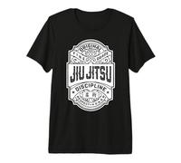 Jiu Jitsu Grappling BJJ MMA Fighter Vintage Whisky Label Camiseta Premium