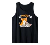 Jiu Jitsu & Kawaii Cat BJJ Arte Marcial Brasileño Kimeowra Camiseta sin Mangas