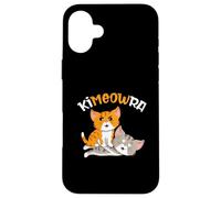 Jiu Jitsu & Kawaii Cat BJJ Arte Marcial Brasileño Kimeowra Carcasa para iPhone 16 Plus
