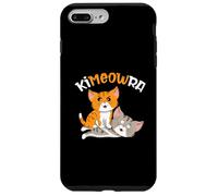 Jiu Jitsu & Kawaii Cat BJJ Arte Marcial Brasileño Kimeowra Carcasa para iPhone 7 Plus/8 Plus