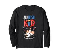 Jiu Jitsu Kid como Un Niño Regular Pero Más Fresco Arte Marcial BJJ Manga Larga