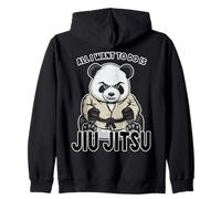Jiu Jitsu Panda Todo lo Que Quiero Hacer es Lindo Oso Sudadera con Capucha