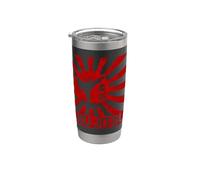 Jiu Jitsu Retro Japón Diseño artes marciales vintage Vaso térmico de acero inoxidable de doble pared