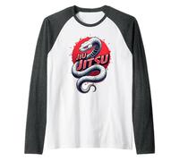 Jiu Jitsu Serpiente Blanca Camiseta Manga Raglan