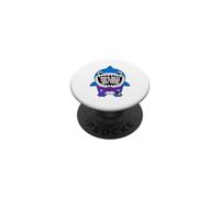 Jiu Jitsu Shark - Un Simpático Tiburón del BJJ PopSockets PopGrip Adhesivo