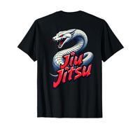 Jiu Jitsu White Snake, impresión al dorso Camiseta